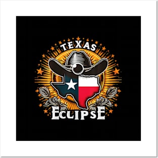 Texas Total Solar Eclipse April 8 2024 Texas Solar Eclipse Posters and Art